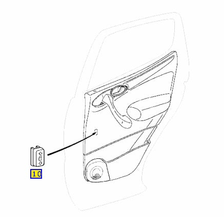 Window Switch Replacement Button (repair kit) - Mercedes Benz W168 / W202 / W208 / W210